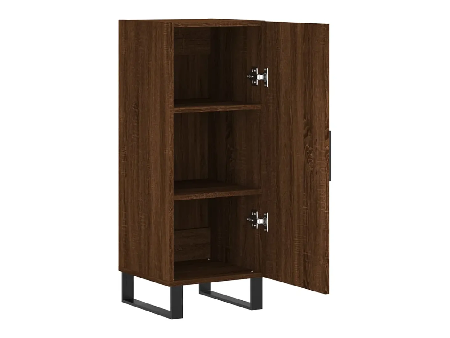Aparador buffet cómoda mueble mueble de almacenaje organizador cocina salón salón 34,5 x 34 x 90 cm madera contrachapada marrón 02_0031239