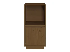 Aparador buffet cómoda mueble almacenaje organizador cocina salón salón 38 x 35 x 80 cm madera maciza de pino marrón 02_0035746