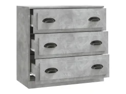 Aparador buffet cómoda mueble mueble de almacenaje organizador cocina salón salón 70 x 35,5 x 67,5 cm madera contrachapada gris 02_0032082