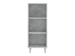 Aparador buffet cómoda mueble mueble de almacenaje organizador cocina salón salón 34,5 x 32,5 x 90 cm madera contrachapada gris 02_0031865