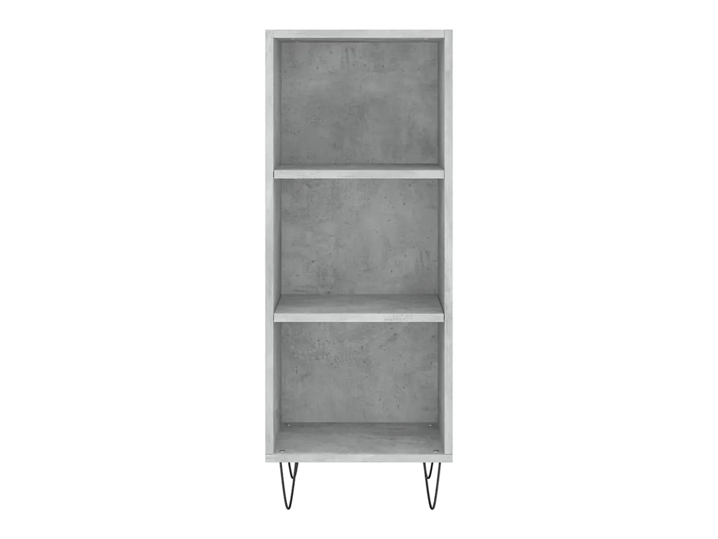 Aparador buffet cómoda mueble mueble de almacenaje organizador cocina salón salón 34,5 x 32,5 x 90 cm madera contrachapada gris 02_0031865