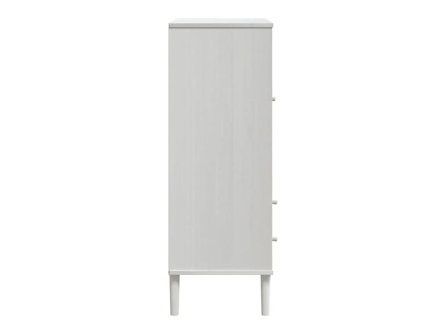 Aparador buffet cómoda mueble mueble de almacenaje organizador cocina salón salón aspecto ratán 90 x 40 x 112 cm madera maciza de pino blanco 02_0036228