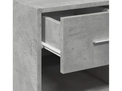 Aparador buffet cómoda mueble mueble de almacenaje organizador cocina salón salón 40 x 42,5 x 93 cm madera contrachapada gris 02_0031938