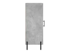 Aparador buffet cómoda mueble mueble de almacenaje organizador cocina salón salón 34,5 x 34 x 90 cm madera contrachapada gris 02_0031911