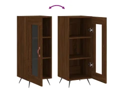 Aparador buffet cómoda mueble mueble de almacenaje organizador cocina salón salón 34,5 x 34 x 90 cm madera contrachapada marrón 02_0031225