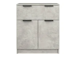 Aparador buffet cómoda mueble mueble de almacenamiento organizador cocina salón salón 60 x 30 x 70 cm madera contrachapada gris 02_0031953