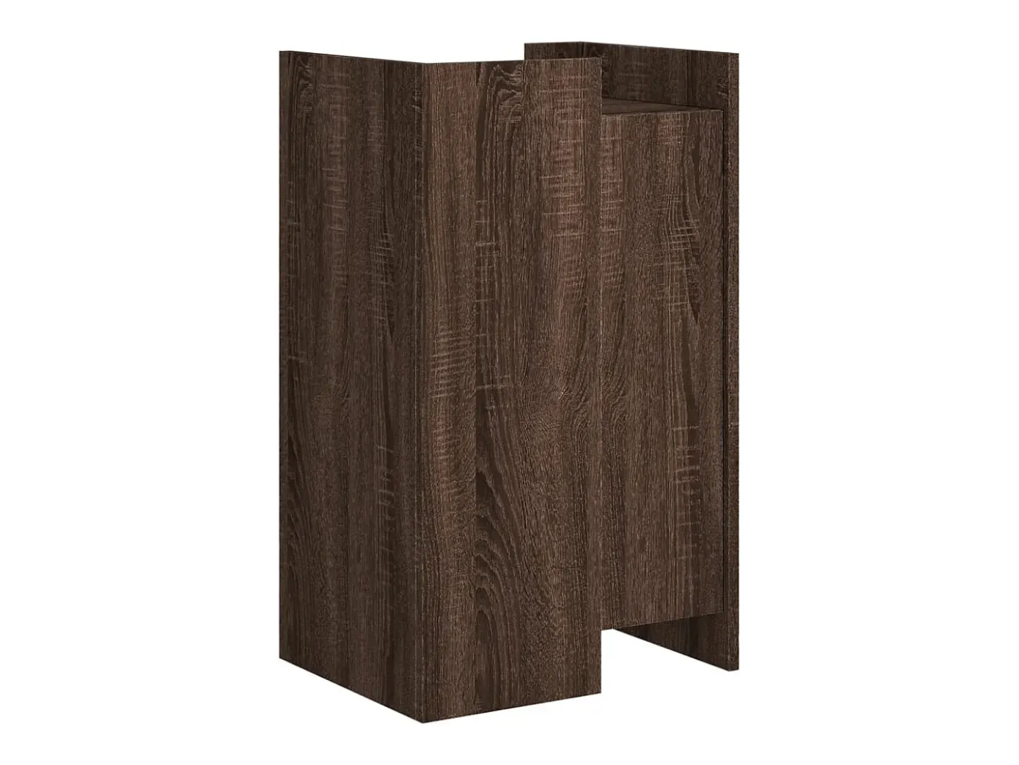 Aparador buffet cómoda mueble almacenaje organizador cocina salón salón 45 x 35 x 75 cm madera contrachapada marrón 02_0031261