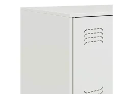 Aparador buffet cómoda mueble mueble de almacenaje organizador cocina salón salón 67 x 39 x 107 cm acero blanco 02_0030385