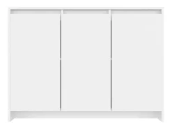 Aparador buffet cómoda mueble mueble de almacenaje organizador cocina salón salón 102 x 33 x 75 cm madera contrachapada blanco 02_0030173