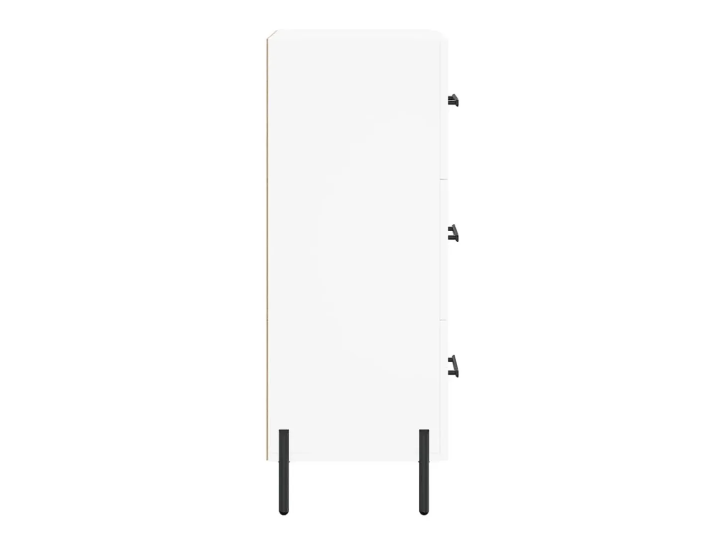 Aparador buffet cómoda mueble mueble de almacenaje organizador cocina salón salón 34,5 x 34 x 90 cm madera contrachapada blanco 02_0030258