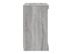 Aparador buffet cómoda mueble almacenaje organizador cocina salón salón con luces LED Sonoma 41 x 37 x 67 cm gris 02_0030075