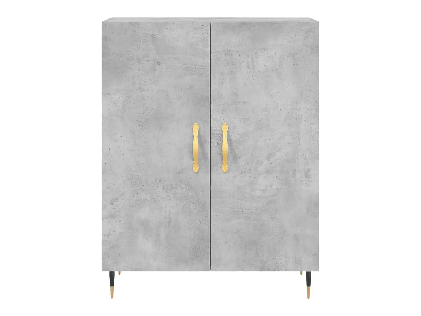 Aparador buffet cómoda mueble mueble de almacenamiento organizador cocina salón salón 69,5 x 34 x 90 cm madera contrachapada gris 02_0032064