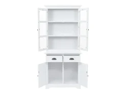 Aparador buffet mueble consola mueble de almacenaje mueble de porcelana con 4 puertas de MDF y madera de pino 180 cm 4402167