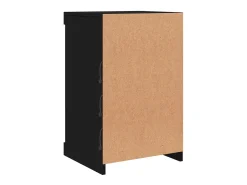 Aparador Cómoda Armario Armario Organizador Cocina Salón Salón con Luces LED 41 x 37 x 67 cm Negro 02_0030038