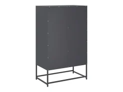 Aparador cómoda armario mueble organizador cocina salón salón alto 68 x 39 x 111,5 cm acero antracita 02_0032209