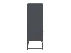 Aparador cómoda armario mueble organizador cocina salón salón alto 68 x 39 x 111,5 cm acero antracita 02_0032209