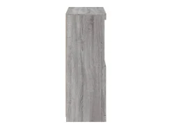 Aparador cómoda armario mueble organizador cocina salón salón con luces LED sonoma 60,5 x 37 x 100 cm gris 02_0030078
