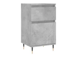 Aparador cómoda armario mueble organizador cocina salón salón juego de 2 40 x 35 x 70 cm madera contrachapada gris 02_0036846
