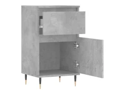 Aparador cómoda armario mueble organizador cocina salón salón juego de 2 40 x 35 x 70 cm madera contrachapada gris 02_0036846