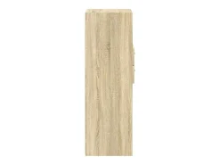 Aparador cómoda armario mueble organizador cocina salón salón alto sonoma 40 x 42,5 x 124 cm madera contrachapada marrón 02_0034060