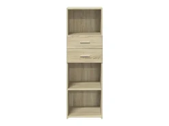Aparador cómoda armario mueble organizador cocina salón salón alto sonoma 40 x 42,5 x 124 cm madera contrachapada marrón 02_0034060