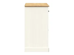 Aparador cómoda armario mueble organizador cocina salón salón con cajones 113 x 40 x 75 cm madera maciza de pino blanco 02_0030132