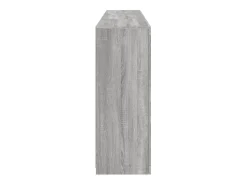 Aparador cómoda armario mueble organizador cocina salón salón con luces LED sonoma 181,5 x 37 x 100 cm gris 02_0030062