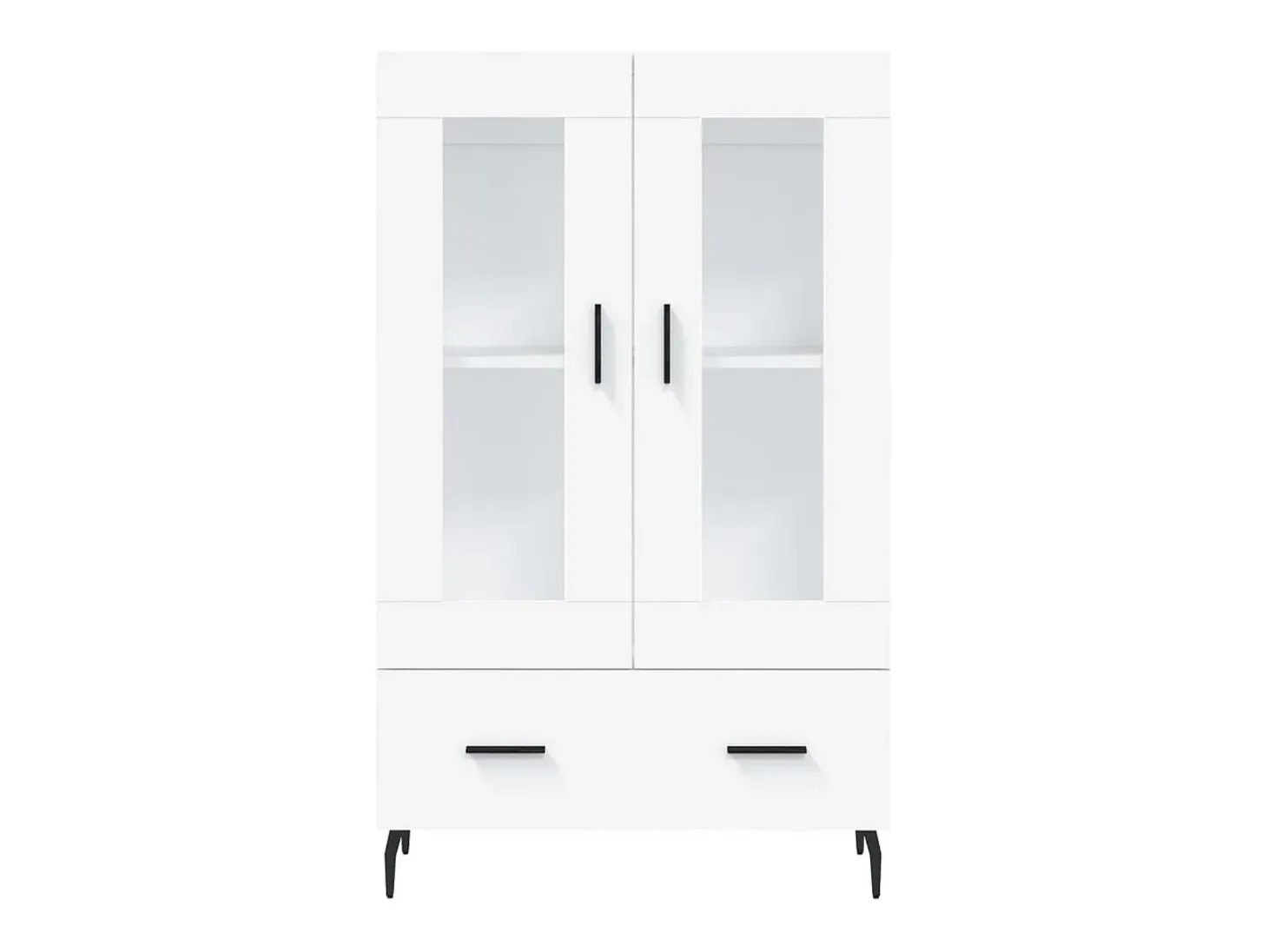 Aparador cómoda cómoda armario mueble organizador cocina salón salón alto 69,5 x 31 x 115 cm madera contrachapada blanco 02_0032492