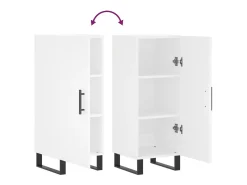 Aparador cómoda cómoda armario mueble organizador cocina salón salón 34,5 x 34 x 90 cm madera contrachapada blanco 02_0030265