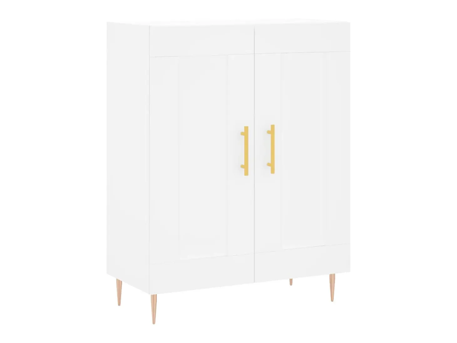 Aparador cómoda cómoda armario mueble organizador cocina salón salón alto 69,5 x 34 x 180 cm madera contrachapada blanco 02_0032690
