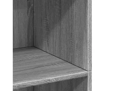 Aparador cómoda cómoda armario mueble organizador cocina salón salón alto Sonoma 70 x 41 x 124 cm madera contrachapada gris 02_0035626