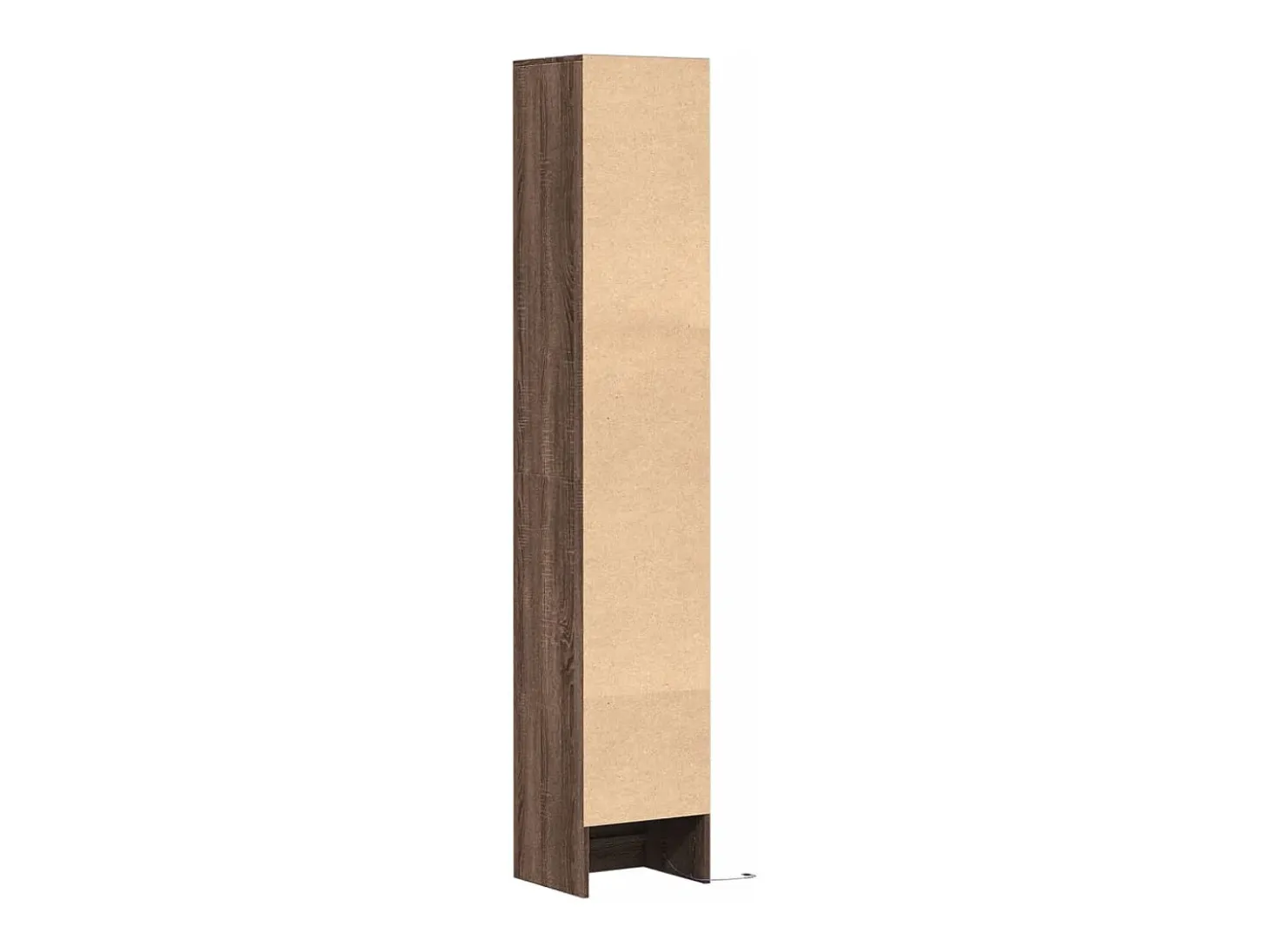 Aparador cómoda cómoda armario mueble organizador cocina salón salón con LED 36 x 32,5 x 200 cm madera contrachapada marrón 02_0029785