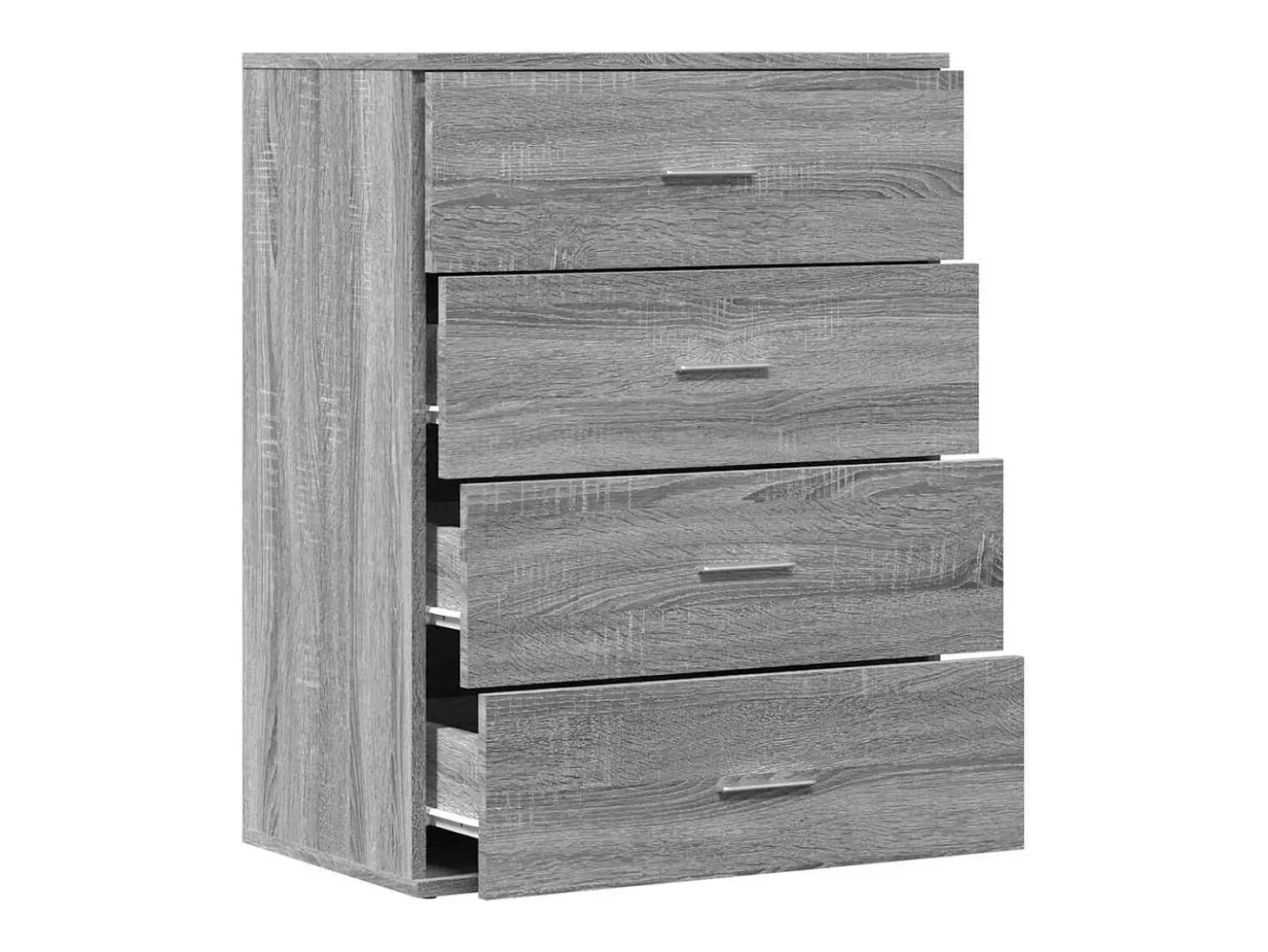 Aparador cómoda cómoda armario mueble organizador cocina salón salón Sonoma 60 x 39 x 80 cm madera contrachapada gris 02_0036418