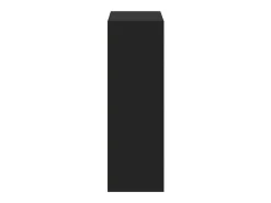 Aparador cómoda cómoda armario mueble organizador cocina salón salón alto 70 x 41 x 124 cm madera contrachapada negro 02_0035123