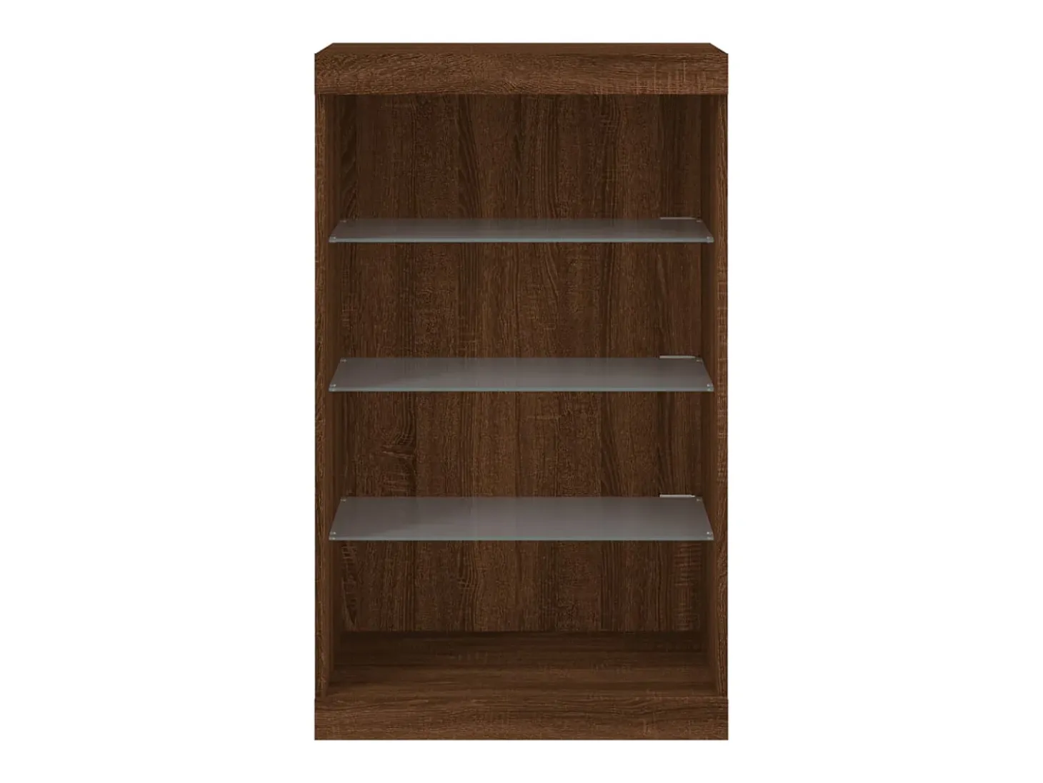 Aparador cómoda cómoda armario mueble organizador cocina salón salón con luces LED 60,5 x 37 x 100 cm marrón 02_0029925