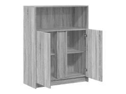 Aparador cómoda cómoda armario mueble organizador cocina salón salón con LED Sonoma 77 x 34 x 100 cm madera contrachapada gris 02_0029823