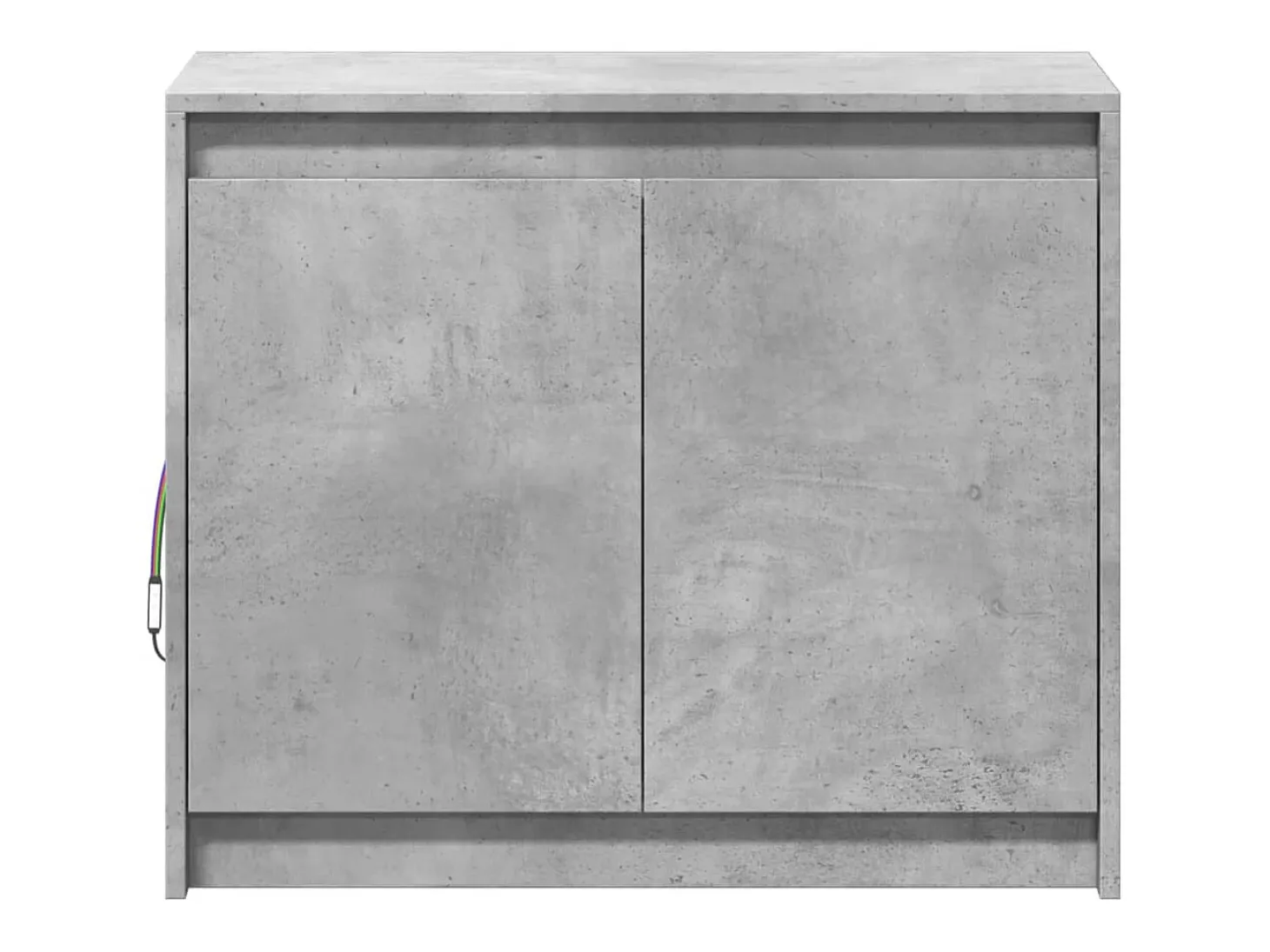 Aparador Cómoda Cómoda Armario Organizador Cocina Salón Salón con LED 72 x 34 x 61 cm Madera contrachapada Gris 02_0029806