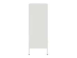 Aparador cómoda cómoda armario mueble organizador cocina salón salón alto 68 x 39 x 101,5 cm acero blanco 02_0032484