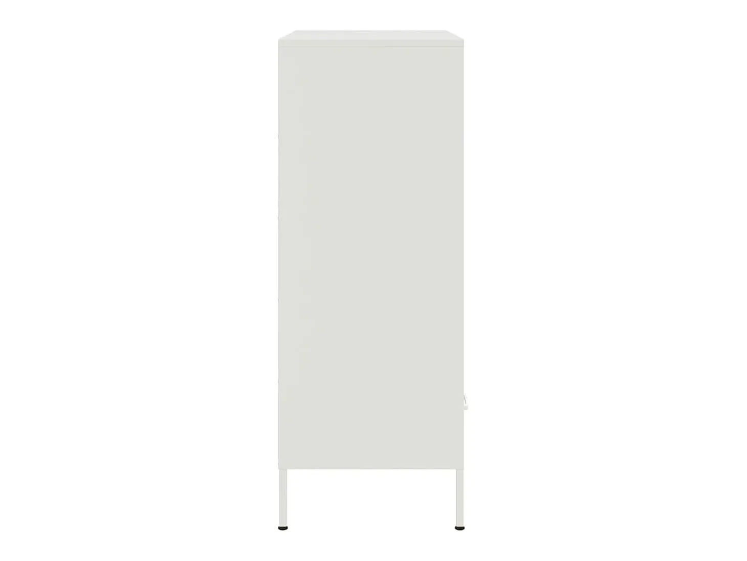 Aparador cómoda cómoda armario mueble organizador cocina salón salón alto 68 x 39 x 101,5 cm acero blanco 02_0032484