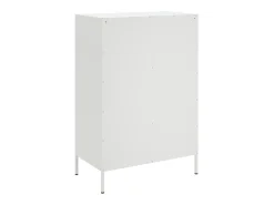 Aparador cómoda cómoda armario mueble organizador cocina salón salón alto 68 x 39 x 101,5 cm acero blanco 02_0032484