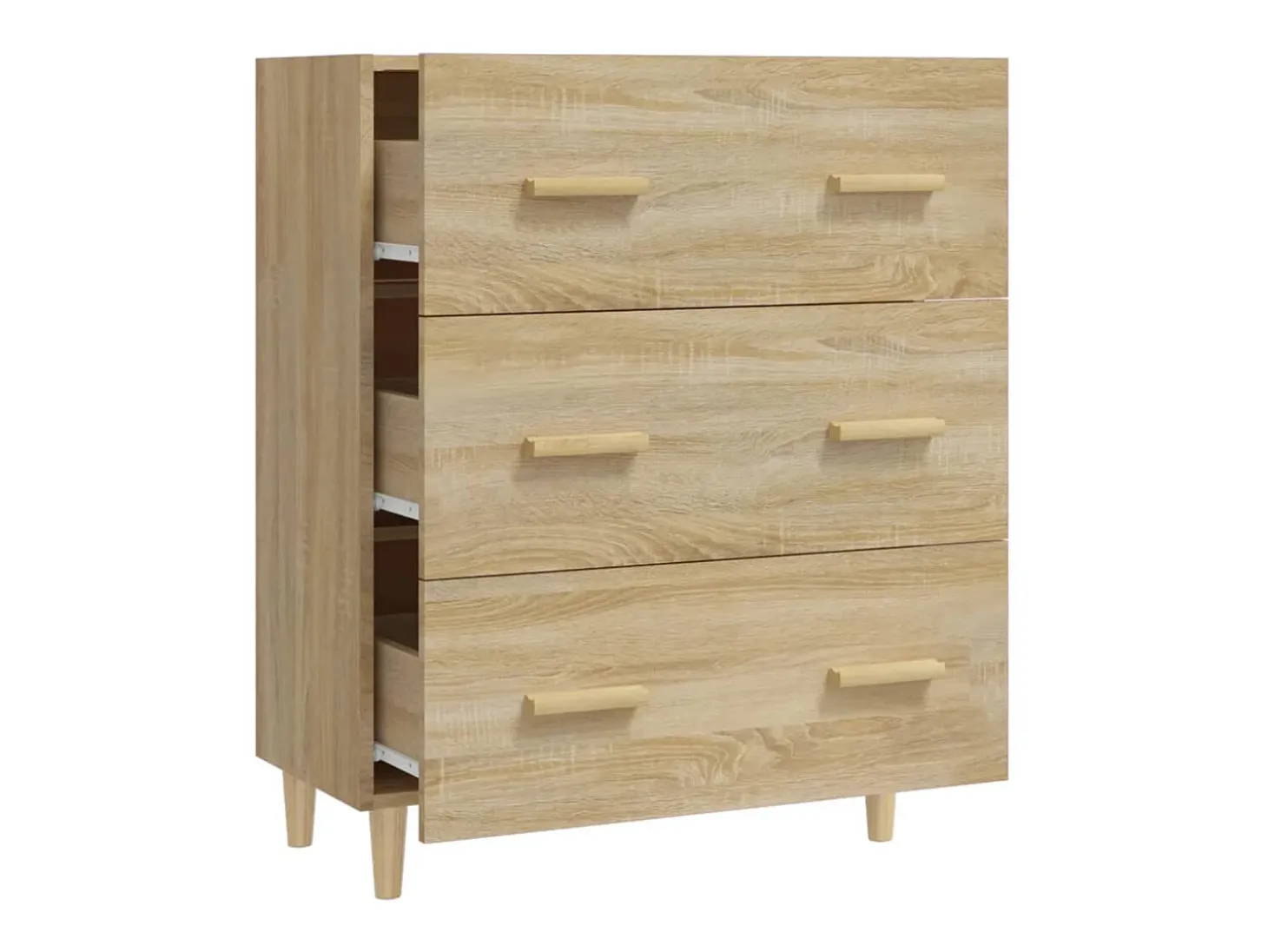 Aparador cómoda cómoda armario mueble organizador cocina salón salón Sonoma 70 x 34 x 90 cm madera contrachapada marrón 02_0031698