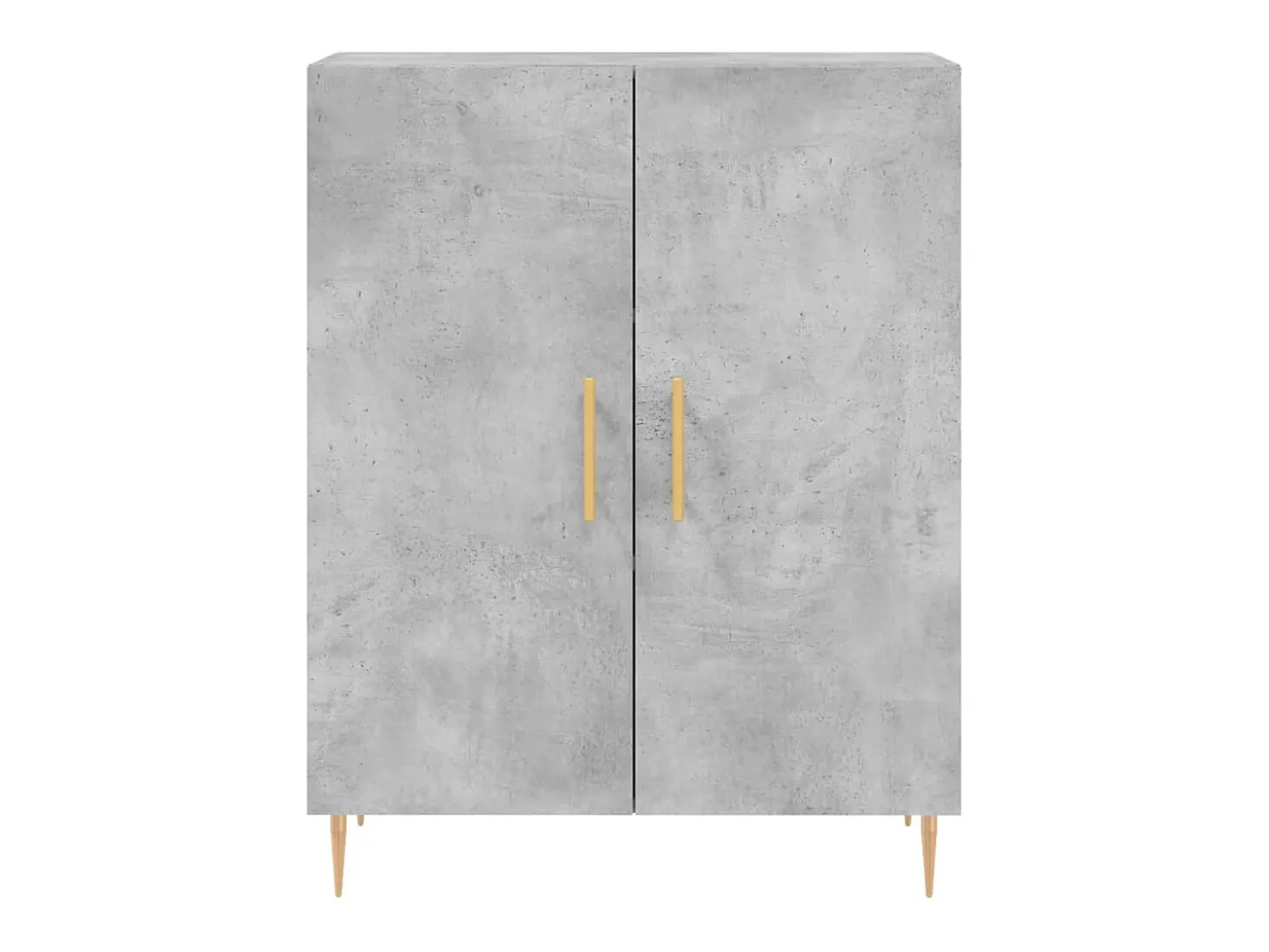 Aparador cómoda cómoda armario mueble organizador cocina salón salón alto 69,5 x 34 x 180 cm madera contrachapada gris 02_0034664