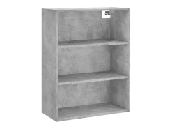 Aparador cómoda cómoda armario mueble organizador cocina salón salón alto 69,5 x 34 x 180 cm madera contrachapada gris 02_0034664
