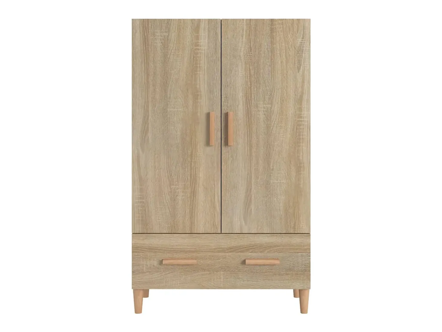Aparador cómoda cómoda armario mueble organizador cocina salón salón alto Sonoma 70 x 31 x 115 cm madera contrachapada marrón 02_0034200
