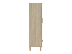 Aparador cómoda cómoda armario mueble organizador cocina salón salón alto Sonoma 70 x 31 x 115 cm madera contrachapada marrón 02_0034200