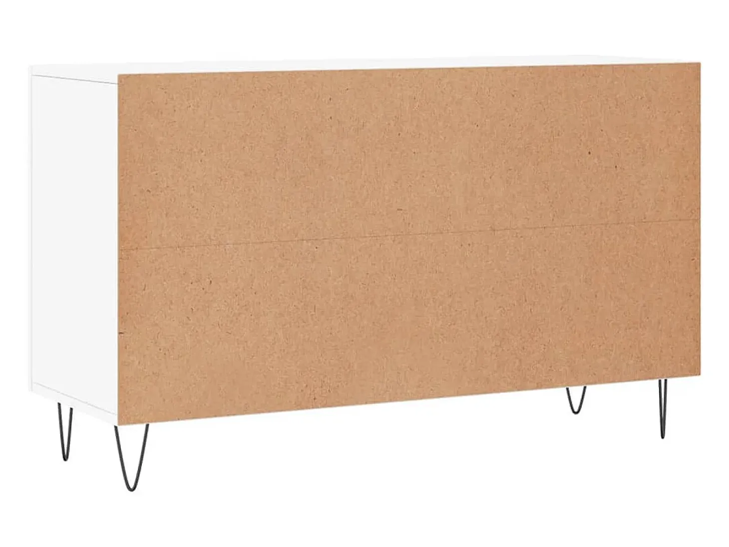 Aparador cómoda cómoda armario mueble organizador cocina salón salón 100 x 36 x 60 cm madera contrachapada blanco 02_0030166