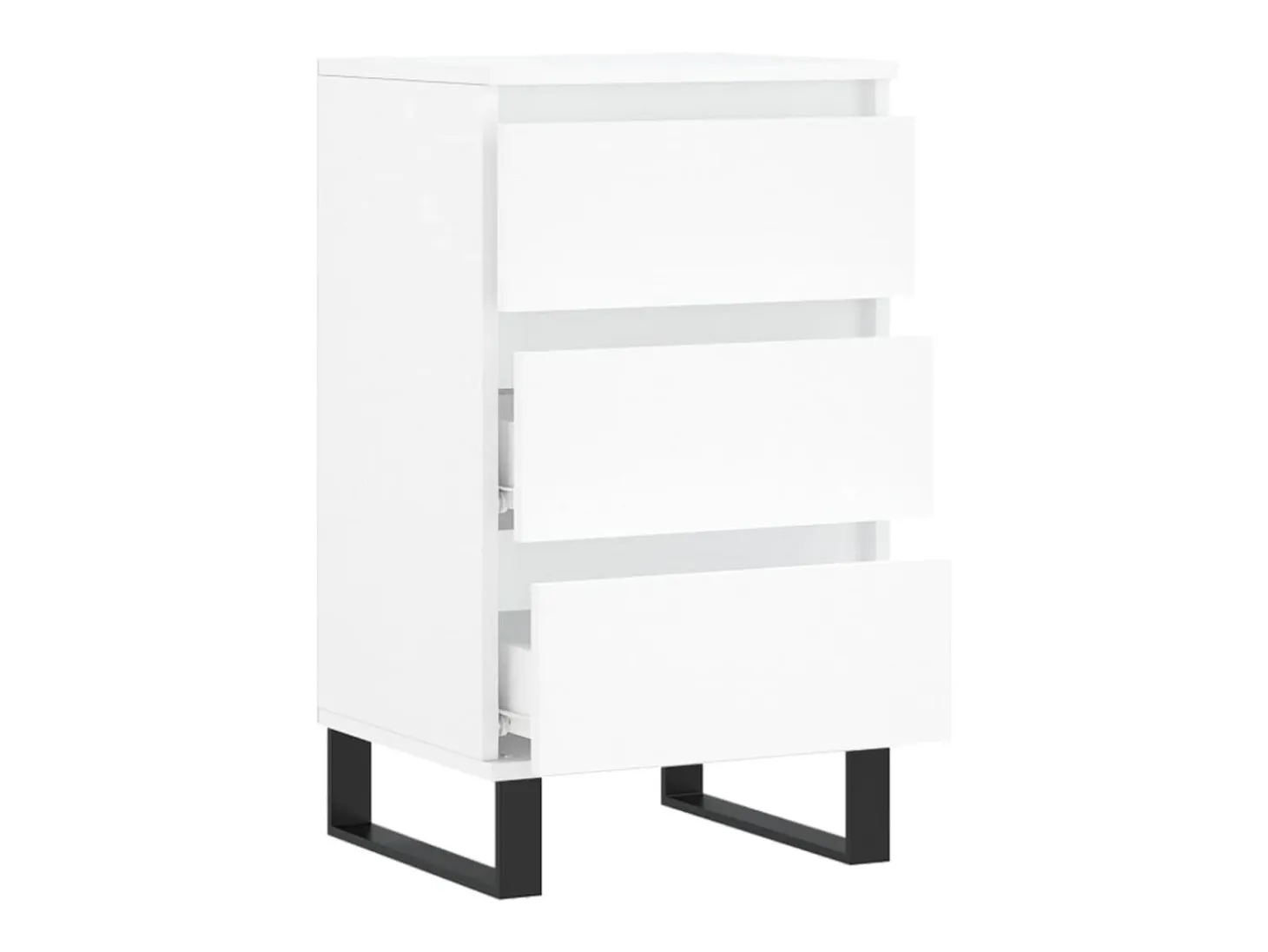 Aparador cómoda cómoda armario mueble organizador cocina salón salón 40 x 35 x 70 cm madera contrachapada blanca 02_0030297