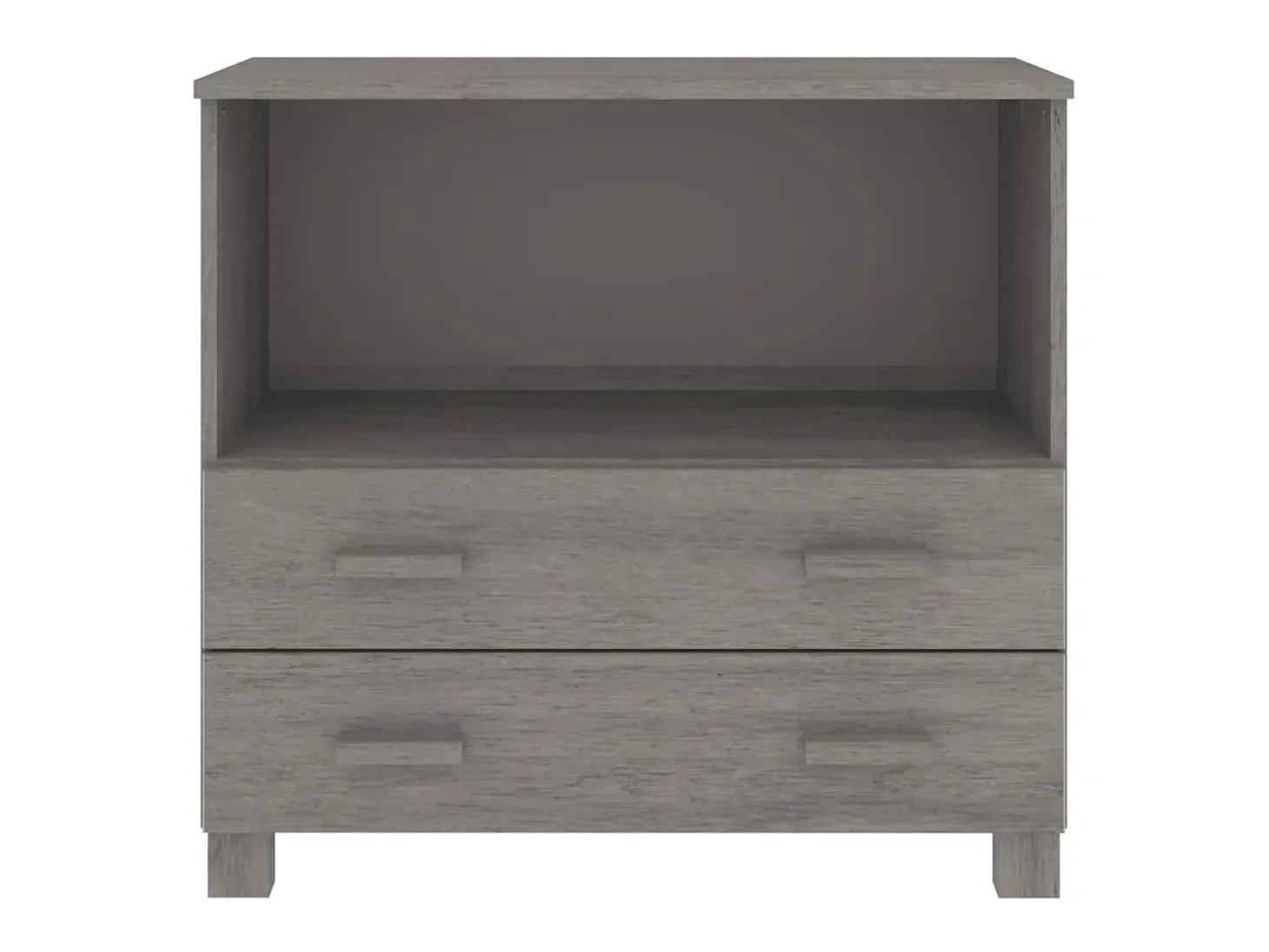 Aparador cómoda cómoda armario mueble organizador cocina salón luz 85 x 35 x 80 cm madera maciza de pino gris 02_0032160