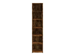Aparador cómoda cómoda armario mueble organizador cocina salón salón alto 40 x 41 x 185 cm madera contrachapada marrón 02_0033355