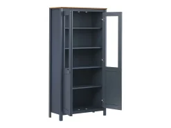 Aparador cómoda cómoda armario mueble organizador cocina salón Hill 85 x 37 x 170,5 cm madera maciza de pino gris 02_0035676